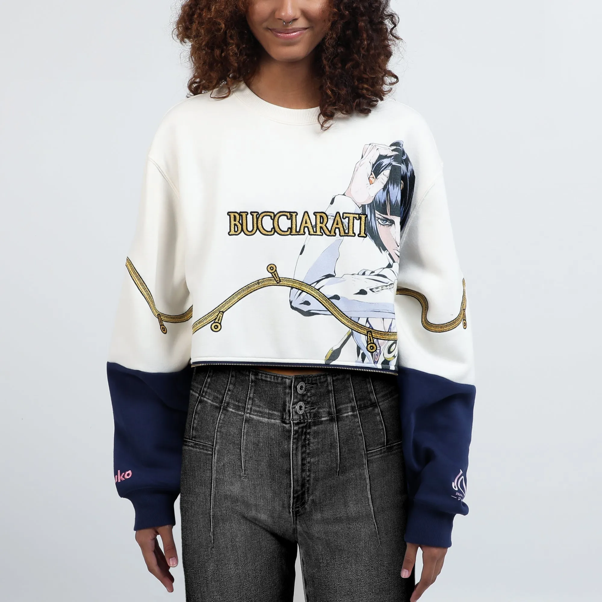 Golden Wind Bucciarati Zip Panel Sweatshirt