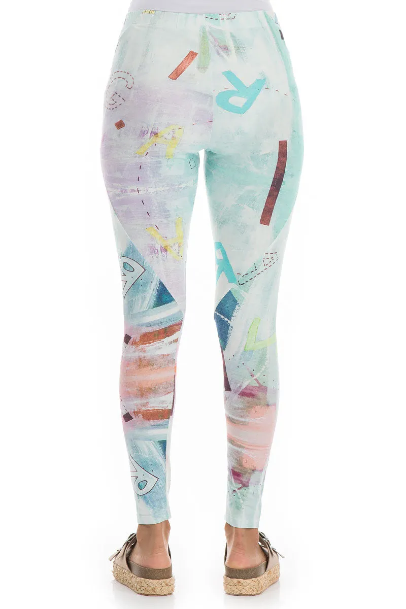 Graffiti Cotton Leggings