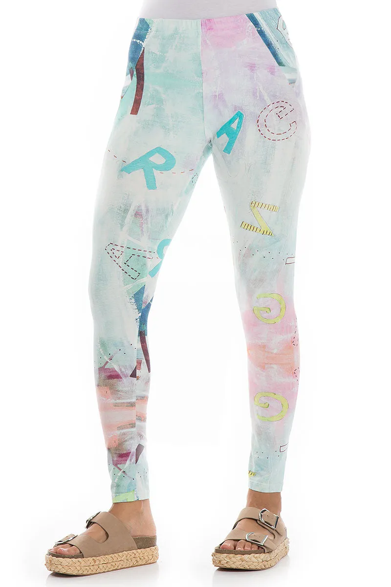 Graffiti Cotton Leggings