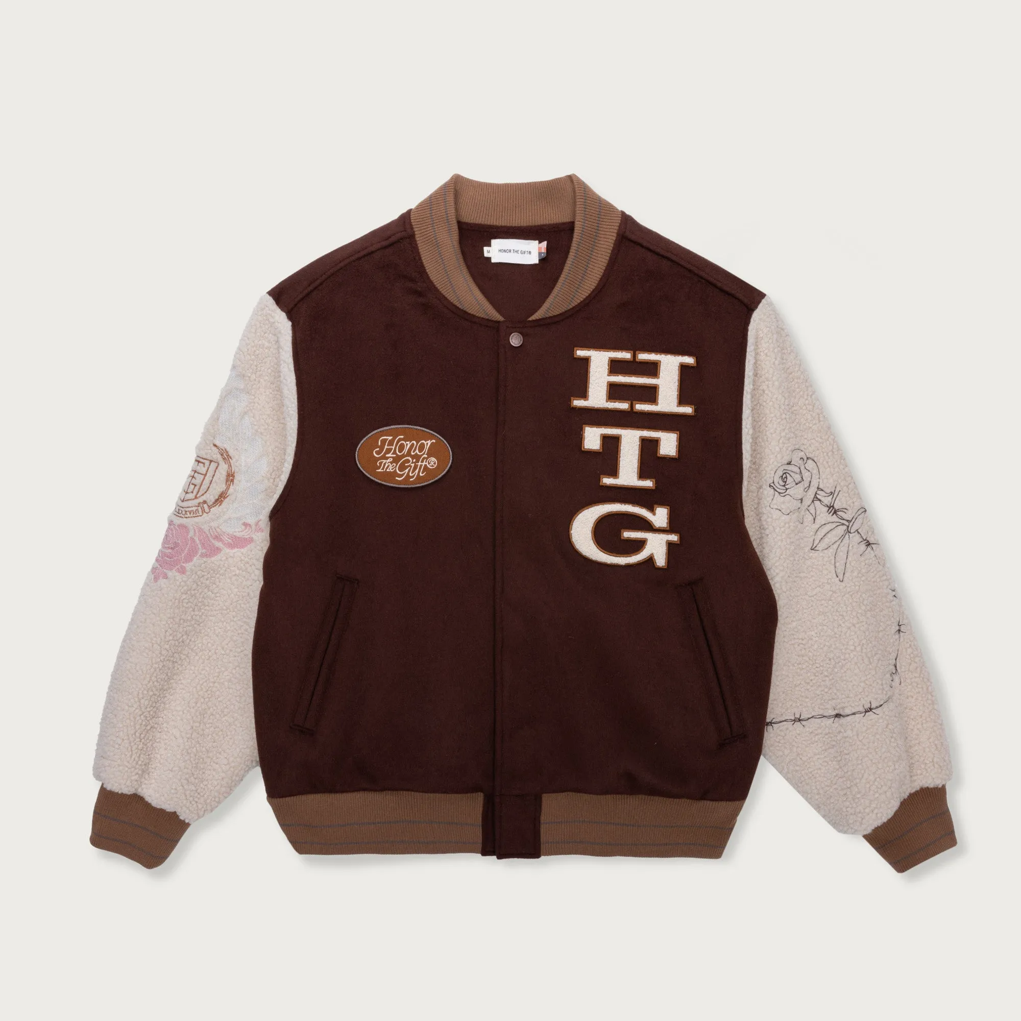 HTG Letterman Jacket - Brown