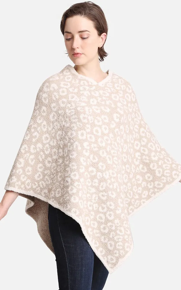 JCL1003 Leopard Print Luxury Soft Poncho