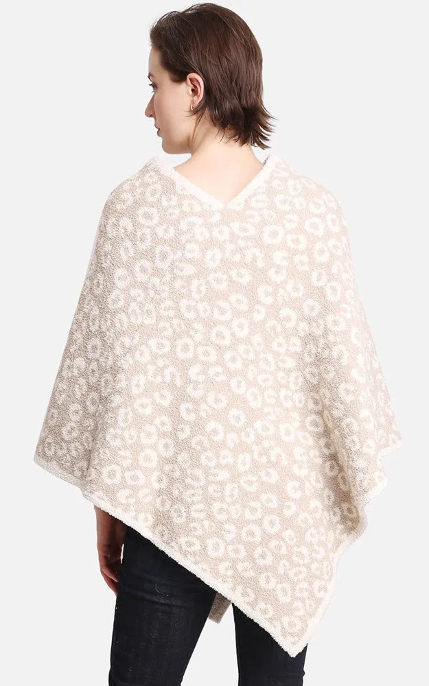 JCL1003 Leopard Print Luxury Soft Poncho