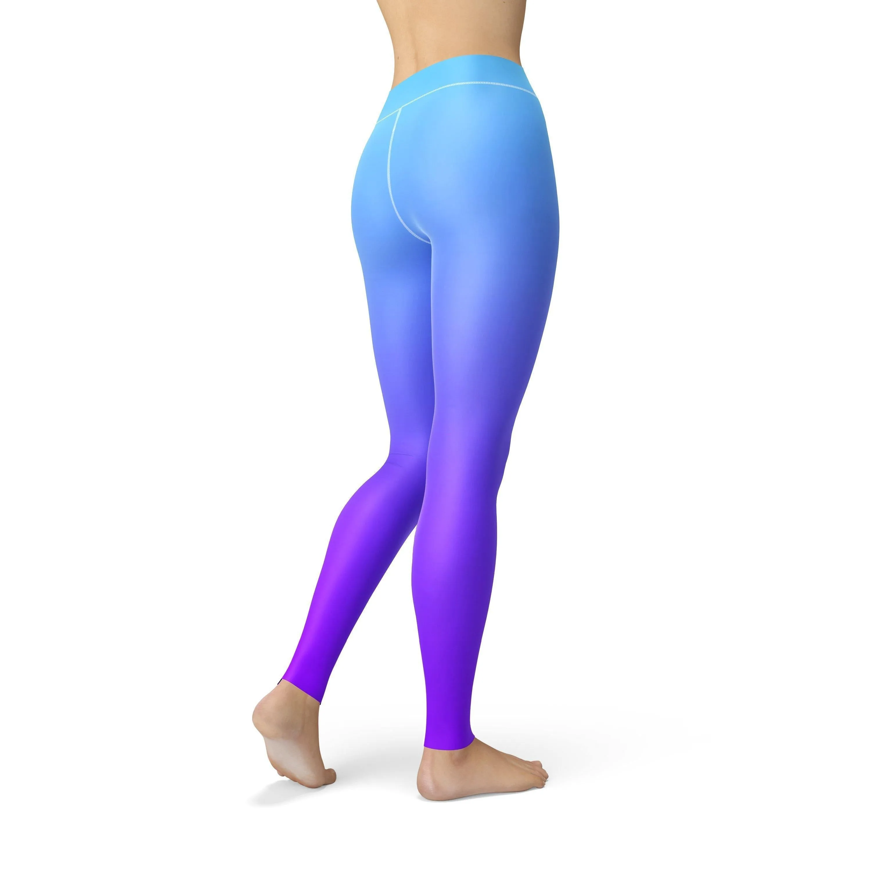 Jean Blue Purple Ombre Leggings