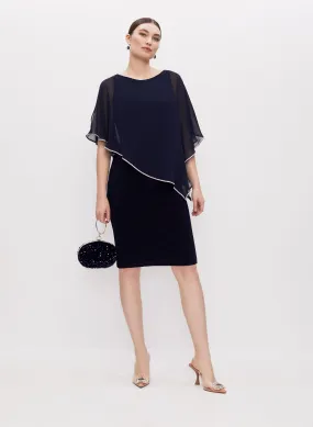 Joseph Ribkoff - Asymmetric Poncho Dress