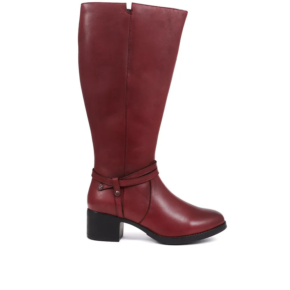 Leather Knee High Boots - HARER38005 / 324 592