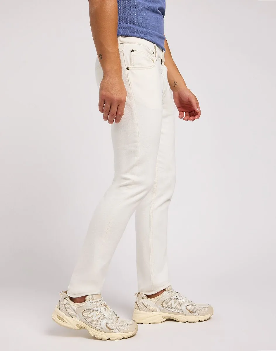 Lee Luke Slim Tapered Denim Jeans White