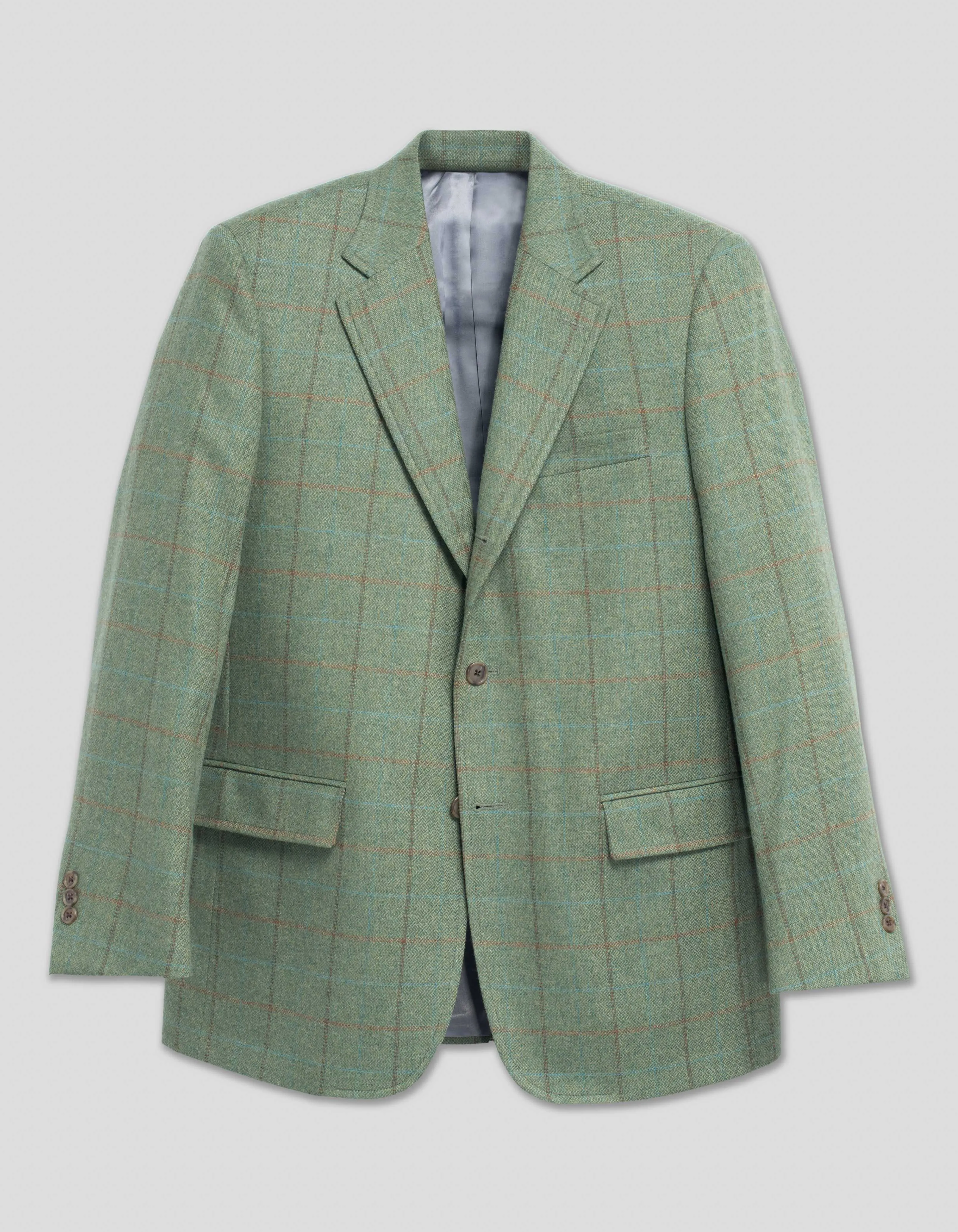 LIGHT GREEN MULTI WINDOWPANE SPORT COAT