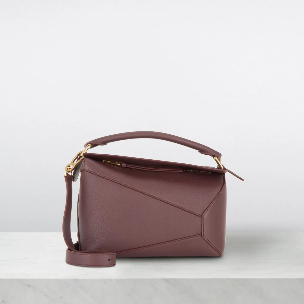 LOEWE Puzzle Small Crossbody Bag - Burgundy