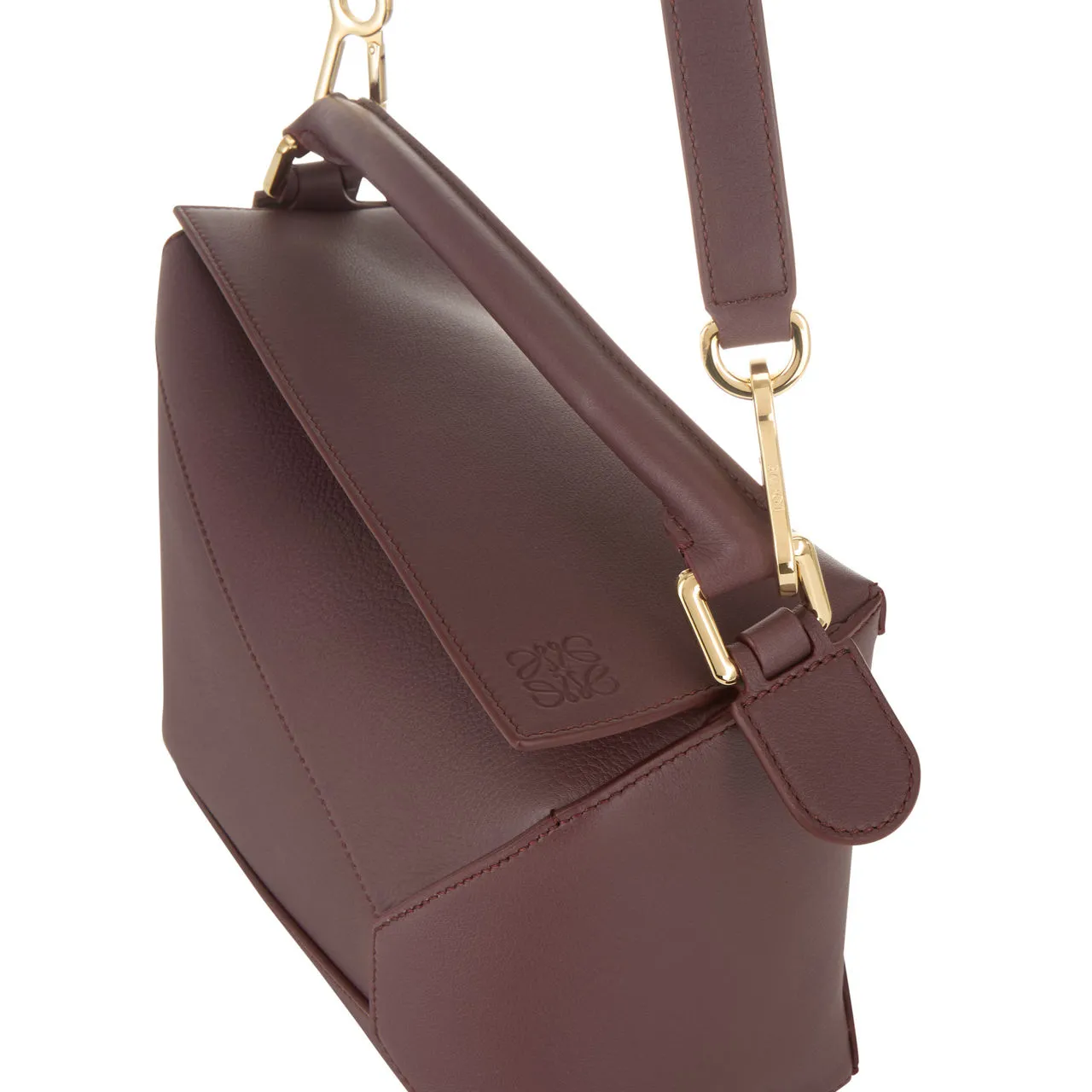 LOEWE Puzzle Small Crossbody Bag - Burgundy