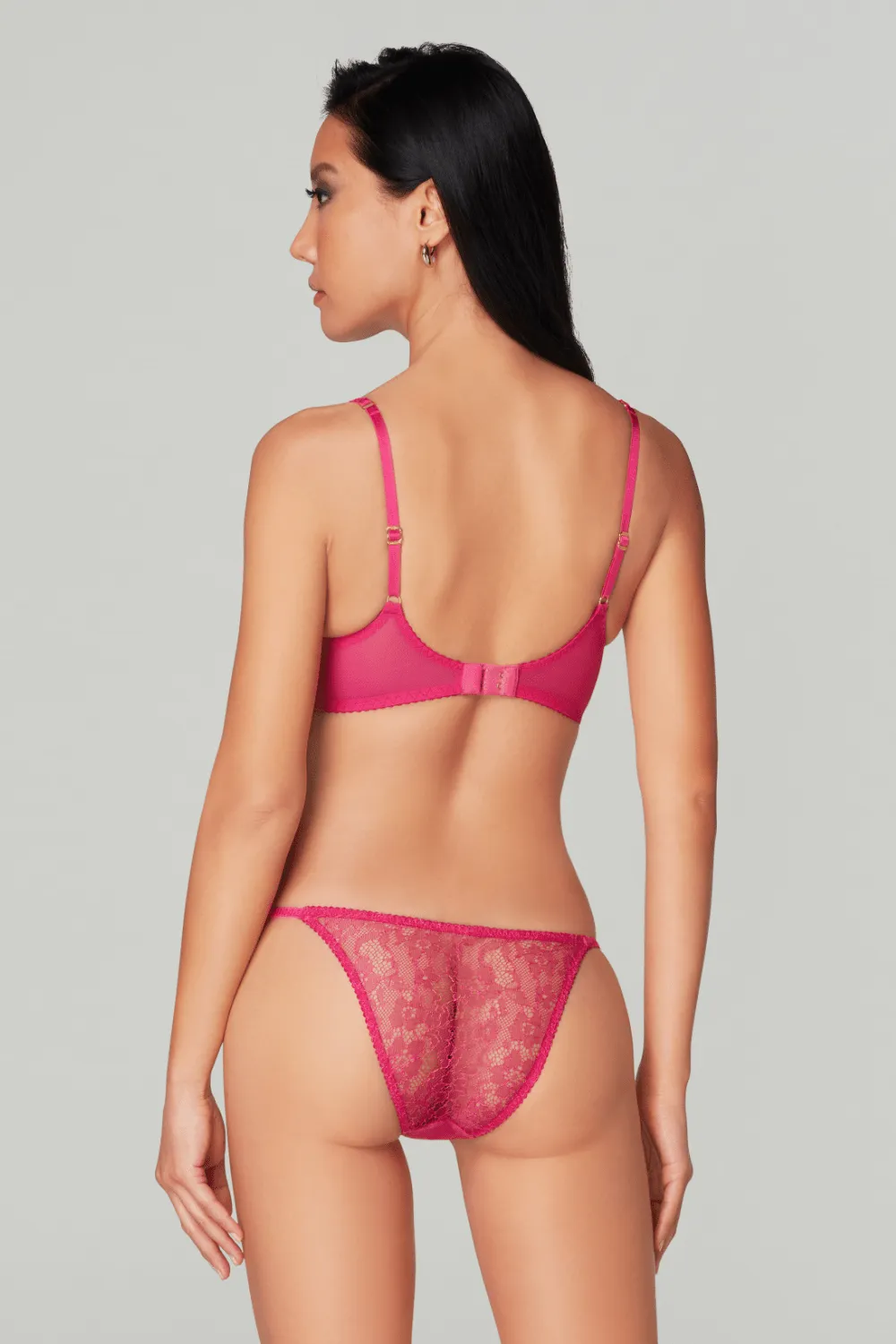 Lorna Fuchsia Lace Brief