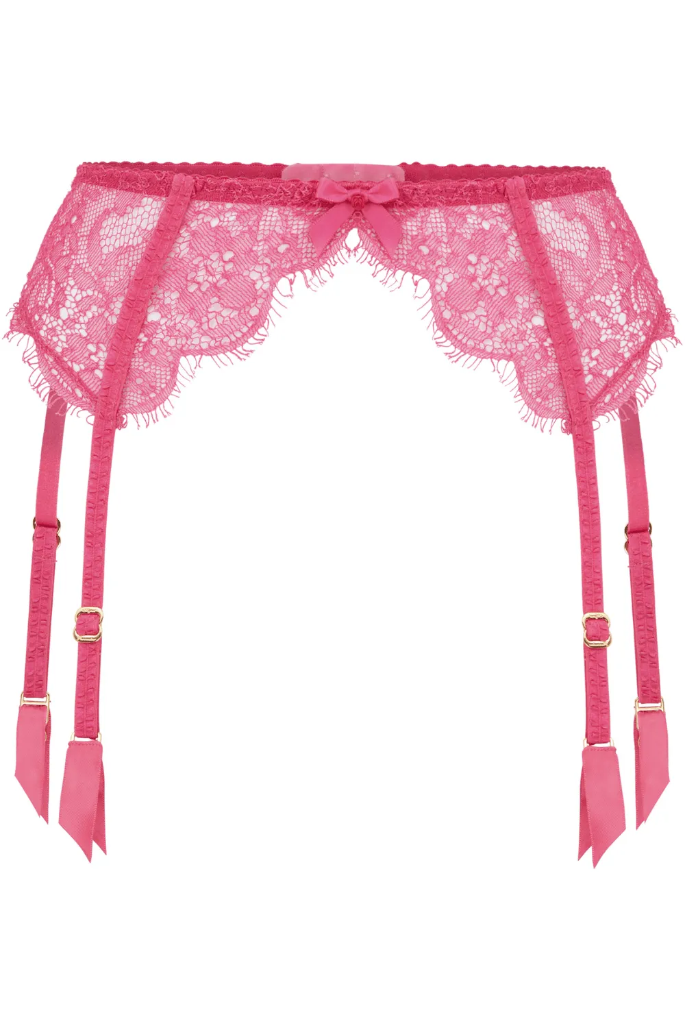 Lorna Fuchsia Lace Suspender, Size 3 (UK 10)