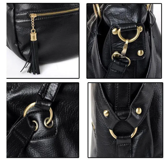 Luxury Lady Bag Casual Street Women Bags Tassel Decors Leather Women Messenger Handbag