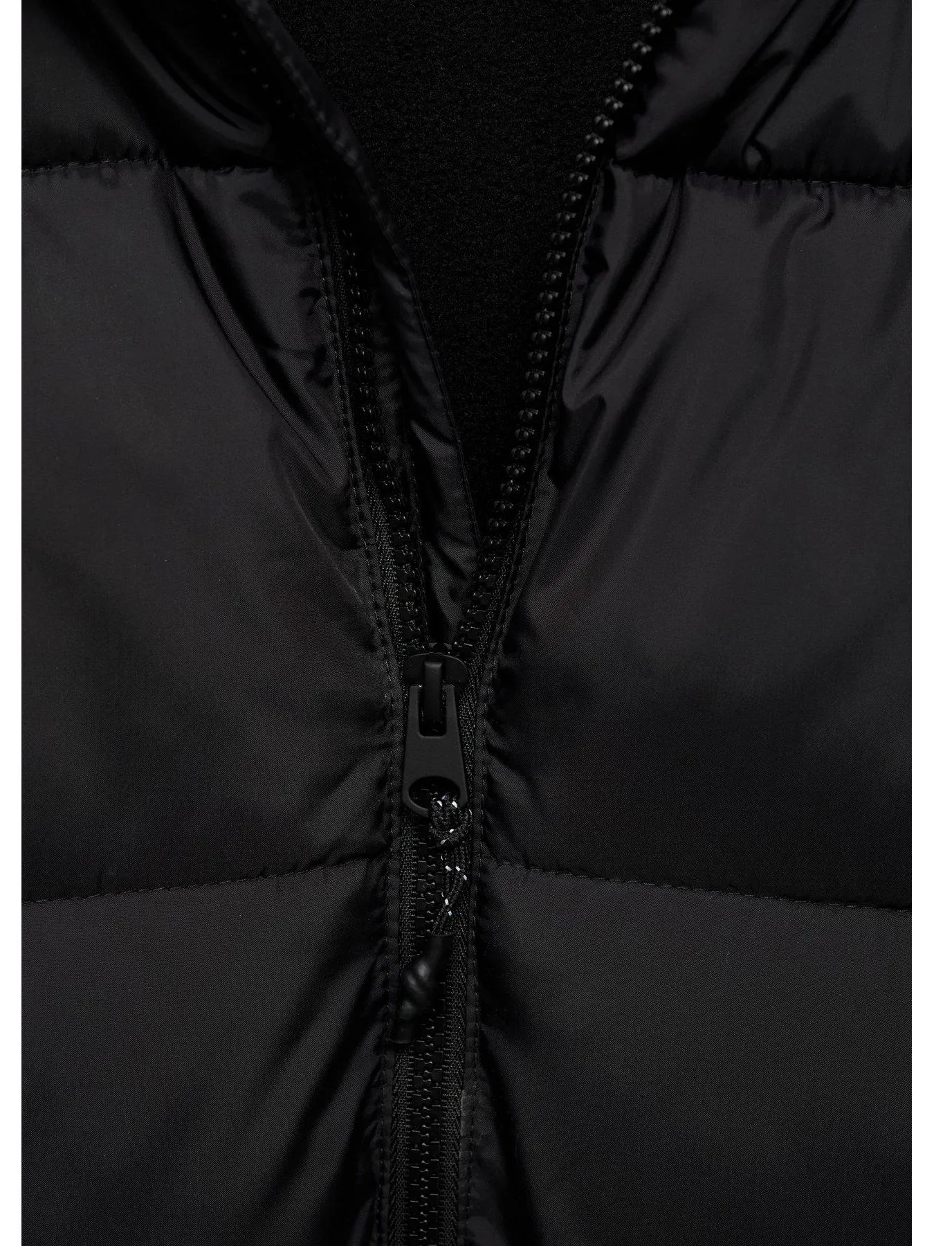 Mango Boys Longline Padded Coat - Black