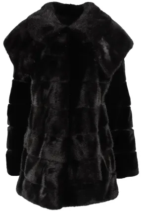 MANZARI BELLA FURS MINK AND RABBIT FUR COAT