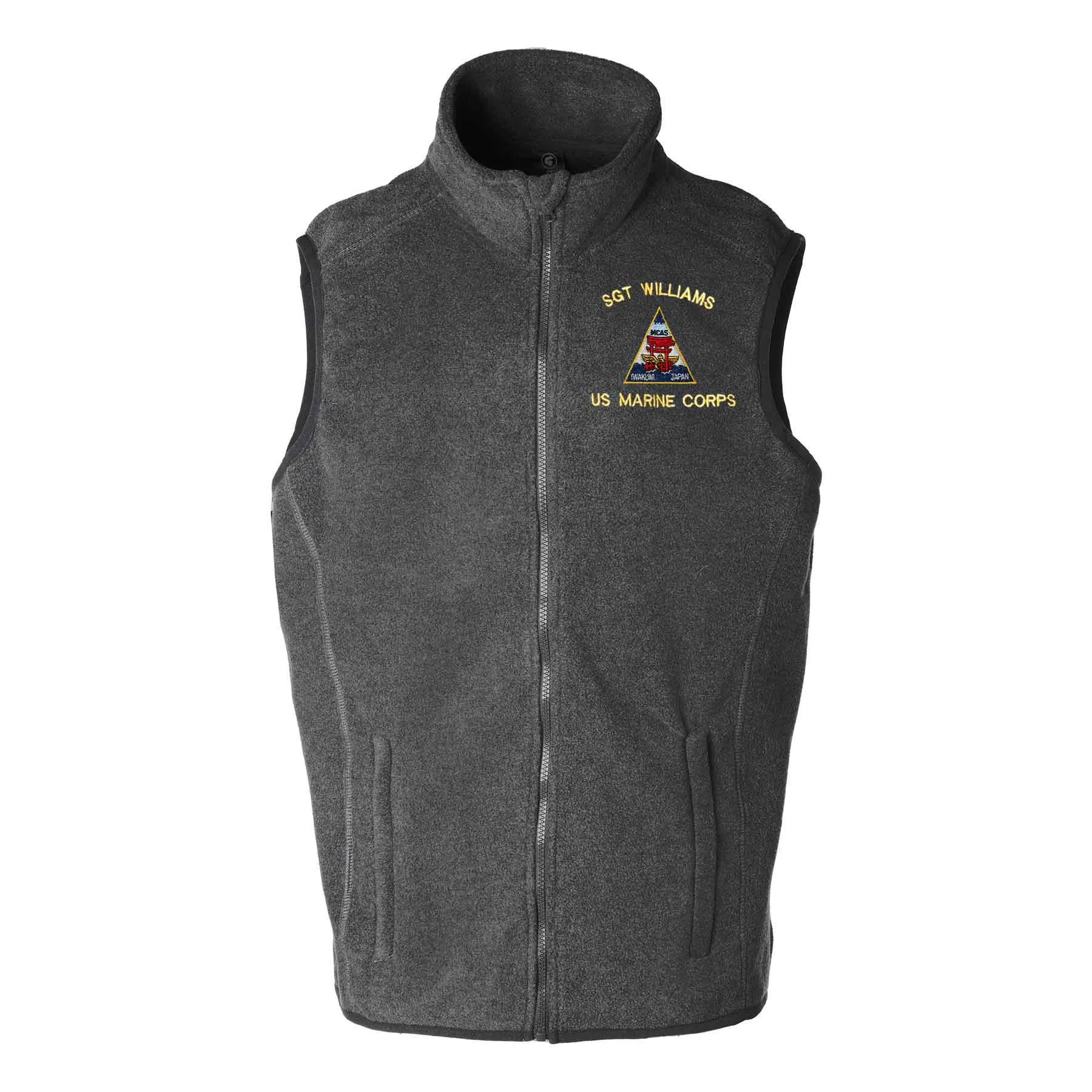 MCAS Iwakuni Embroidered Fleece Vest