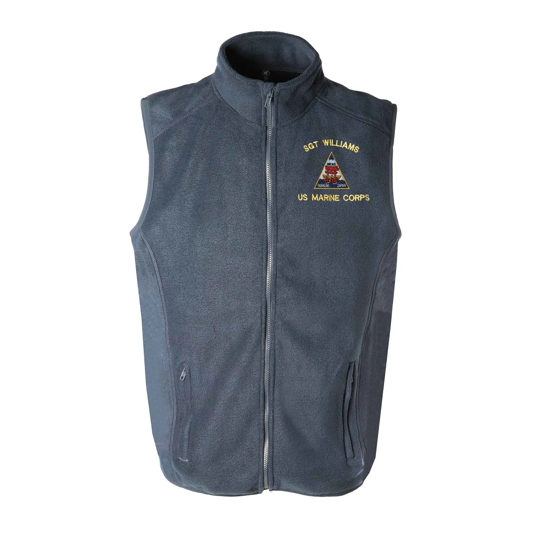 MCAS Iwakuni Embroidered Fleece Vest