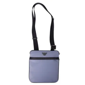 Mens Grey Nylon Small Messenger