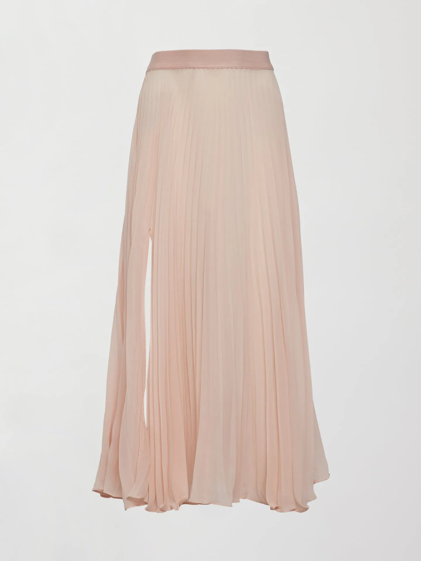 Mesh Pleated Skirt - Rose Cloud