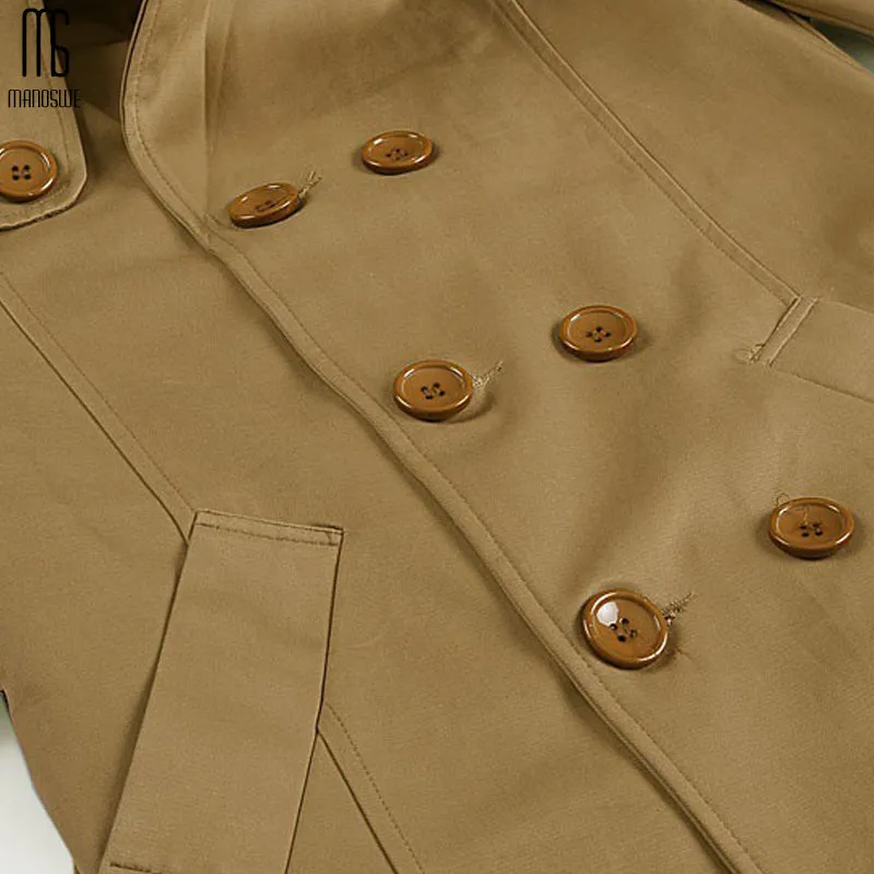 Mid-length men's trench coat