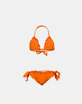 MINI MAGNOLIA BIKINI CON TOP A TRIANGOLO E SLIP CON FIOCCHI