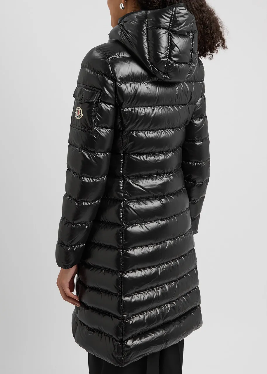 MONCLER Moka quilted shell coat 
                         
                     
                