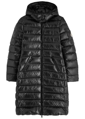 MONCLER Moka quilted shell coat 
                         
                     
                