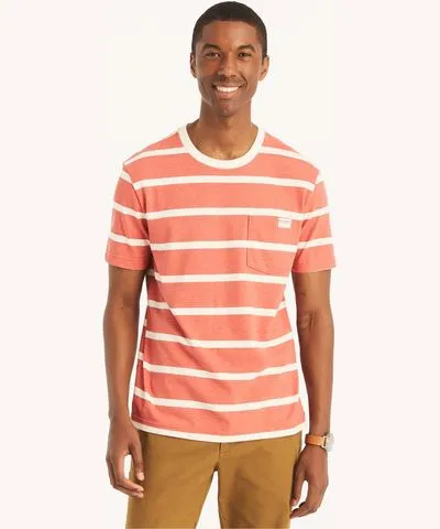 Nautica Mens Nautica Jeans Co. Striped T-Shirt