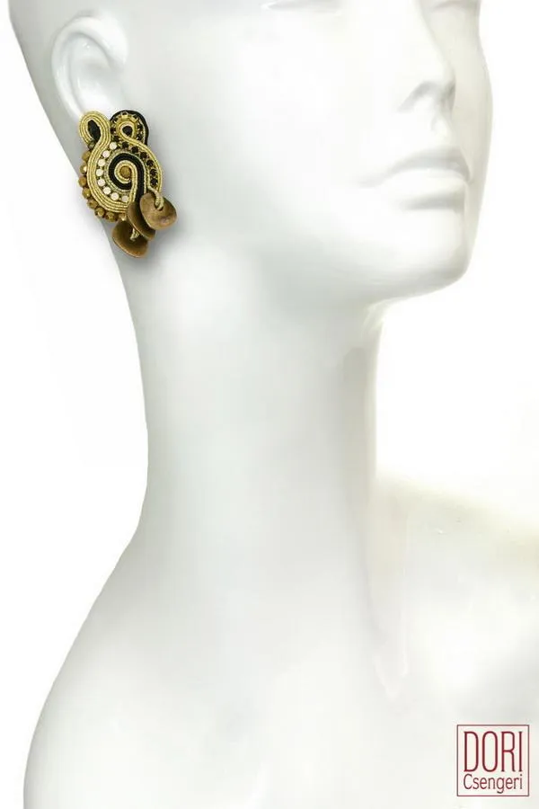 Nefertiti, Unique Clip-on Earrings