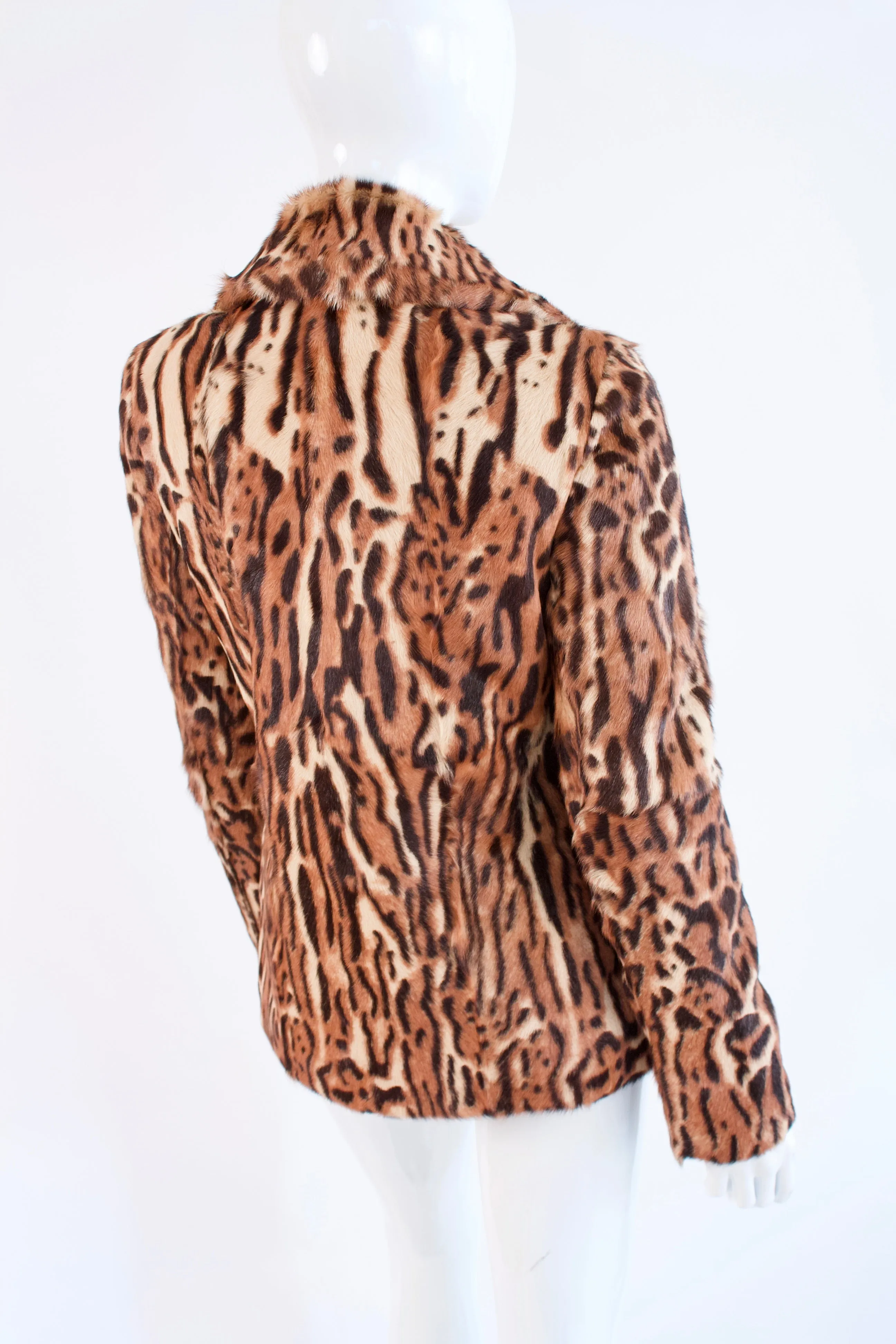 New MICHAEL KORS Leopard Print Fur Coat