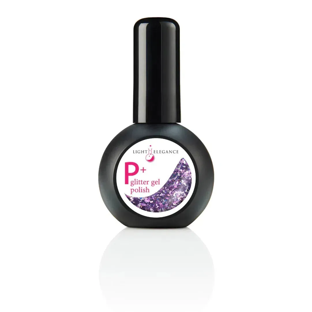 P+ Questionable Motives, Glitter Gel Polish, 15 ml (D)