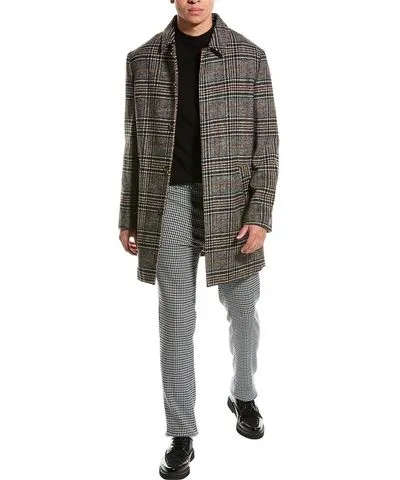 Paisley & Gray Slim Fit Wool-Blend Topper Coat