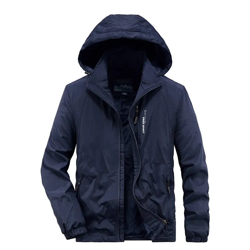 Parka d'hiver chaude à capuche pour homme Free sport - Believe