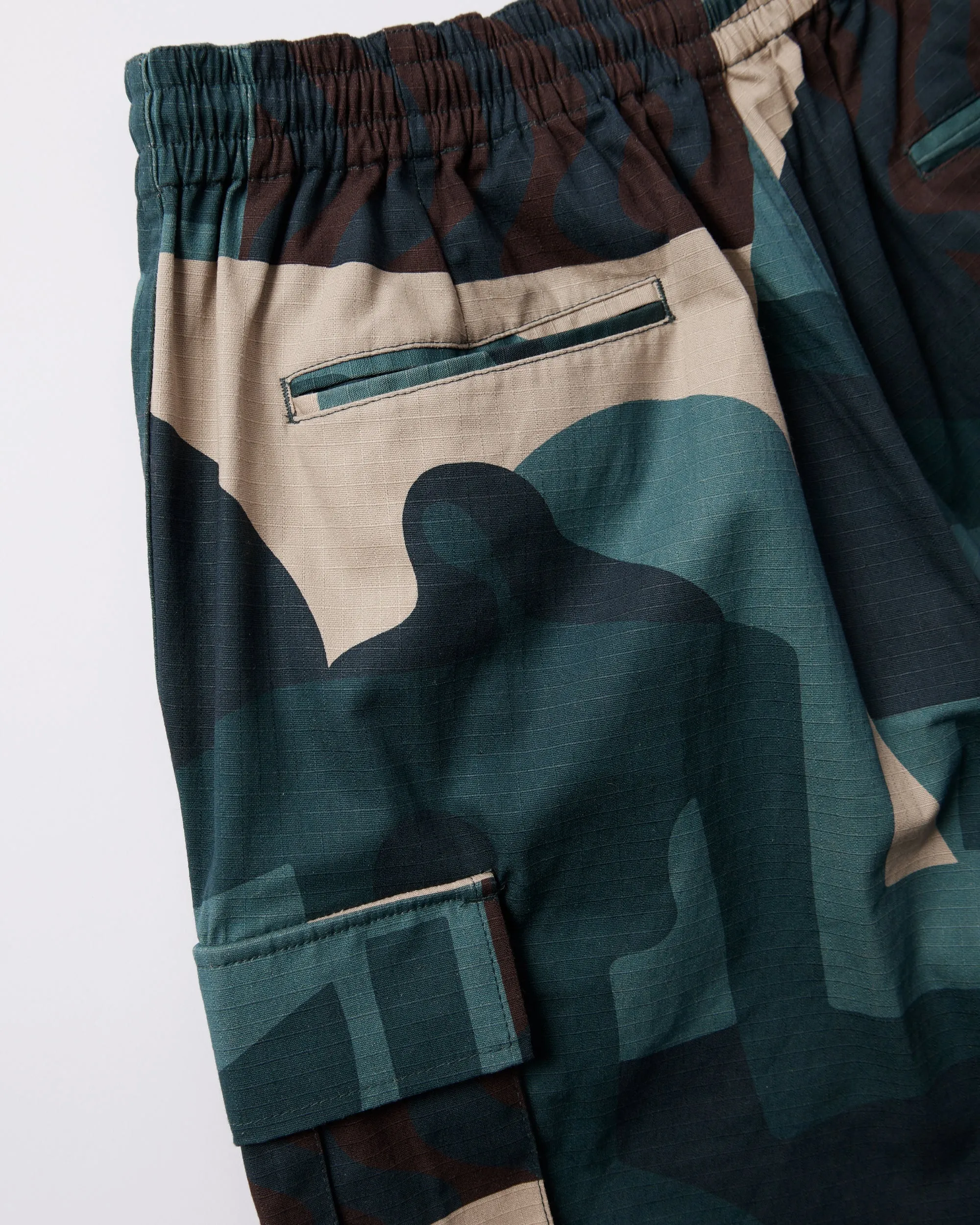 Parra Distorted Camo Cargo Shorts