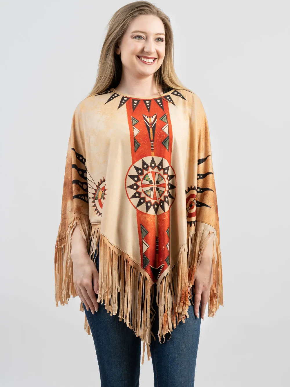 PCH-1676 Montana West Aztec Collection Poncho