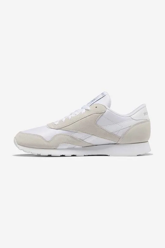 Reebok Classic sneakers CL Nylon white color