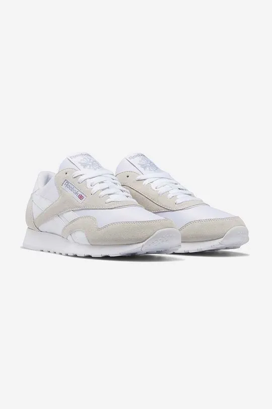 Reebok Classic sneakers CL Nylon white color