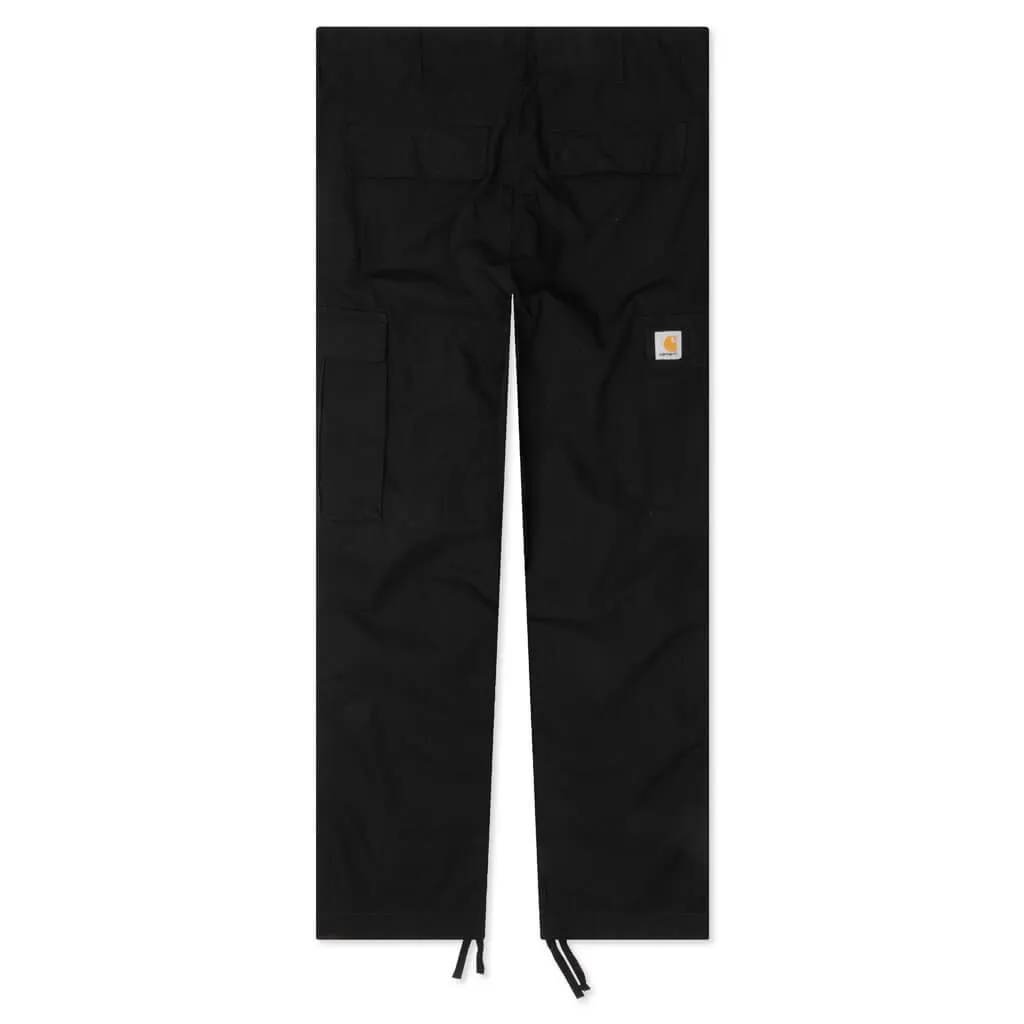 Regular Cargo Pant Rinsed - Black