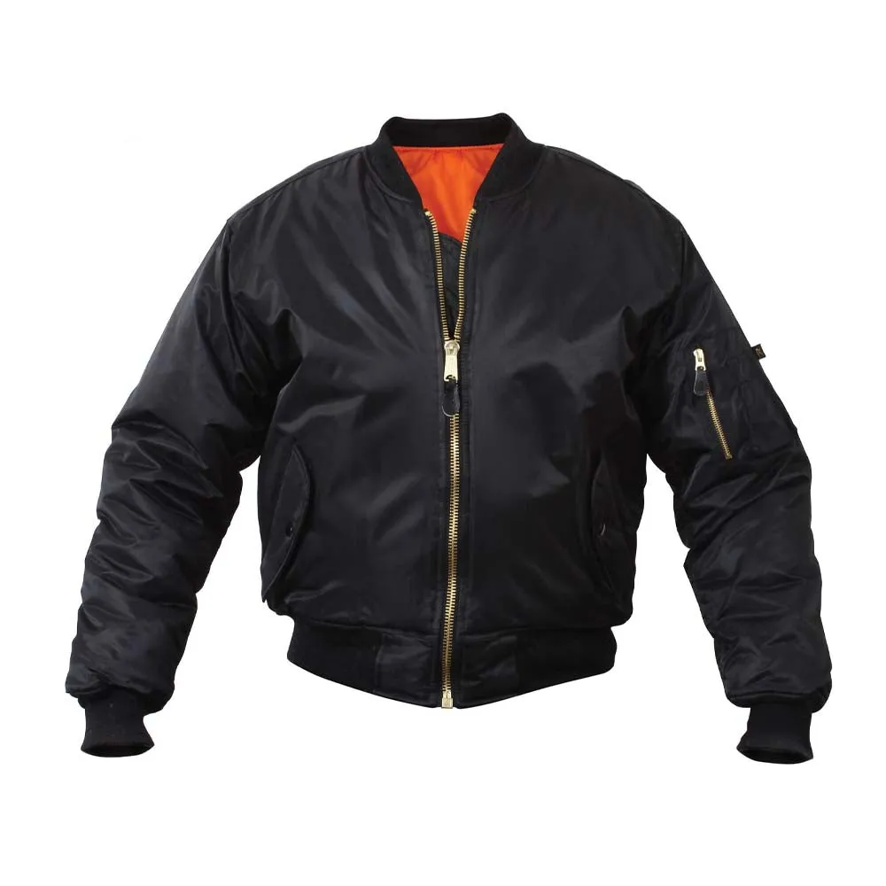 ROTHCO MA-1 FLIGHT JACKET BLACK