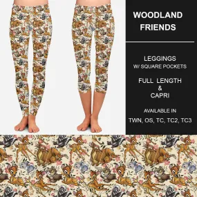 RTS - Woodland Friends Leggings w/ Pockets