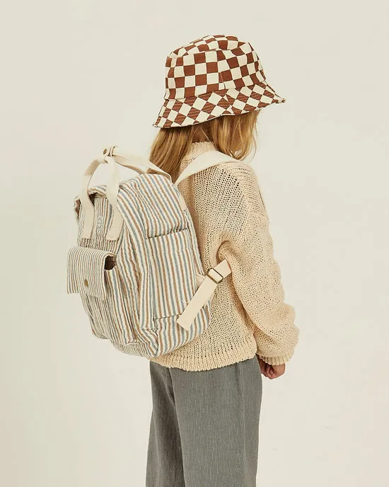 Rylee + Cru Nautical Stripe Mini Backpack