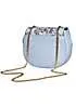 Sara Miller Crane Garden Half-Moon Crossbody Bag