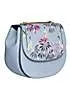 Sara Miller Crane Garden Half-Moon Crossbody Bag