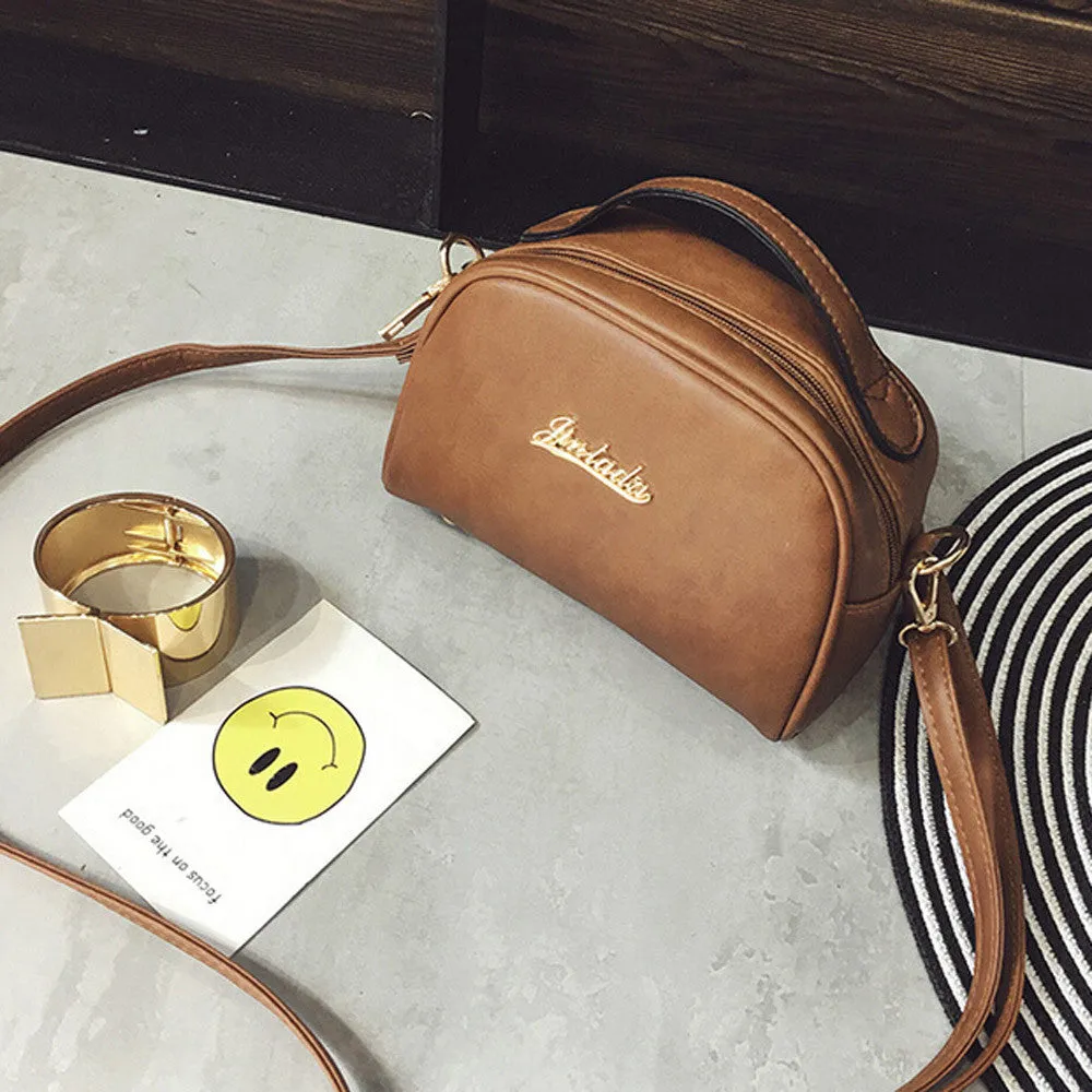 Semi-circular Leather Crossbody Women Bag Casual hbag women messenger bags Shoulder bag hbags famous s