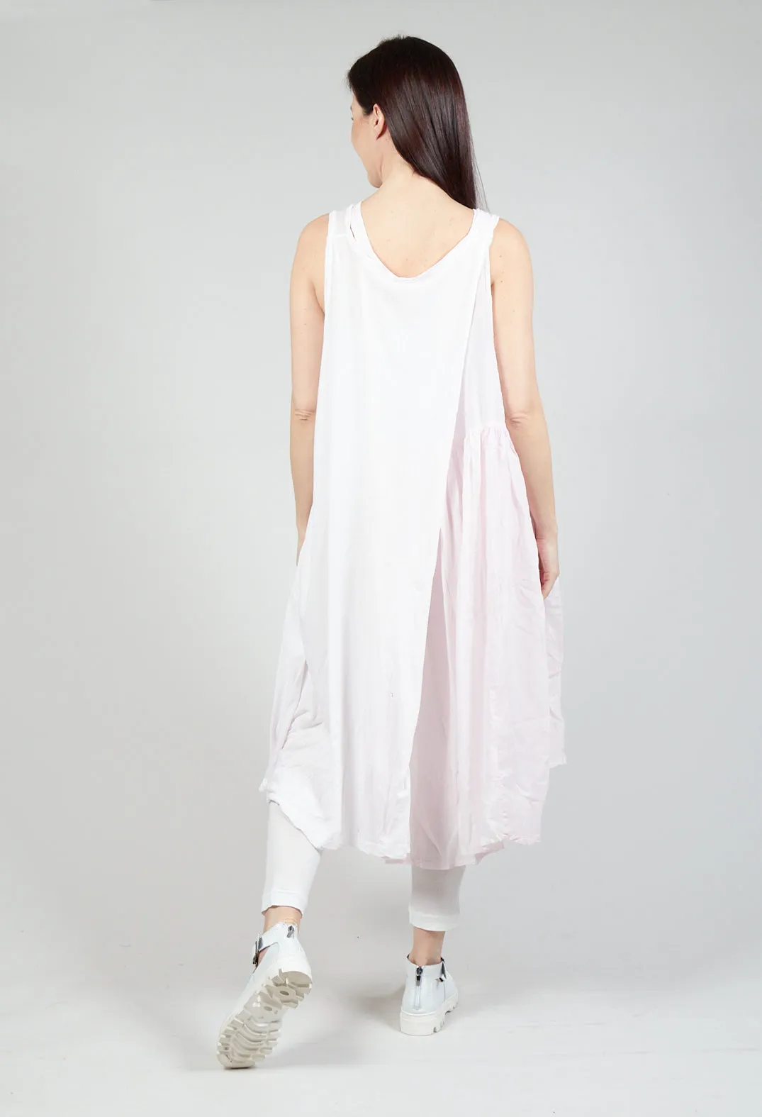 Sheer Double Vest Dress in Rose 10% Cloud