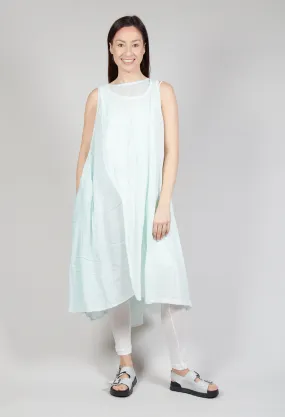 Sheer Double Vest Dress in Tulip 10% Cloud