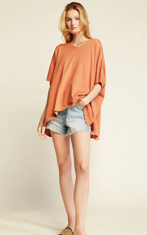 SM1955 Half Sleeves Merino Wool Poncho