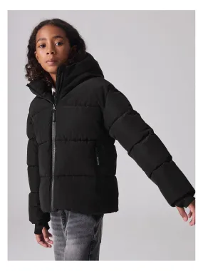 smALLSAINTS Girls Short Padded Coat - Black