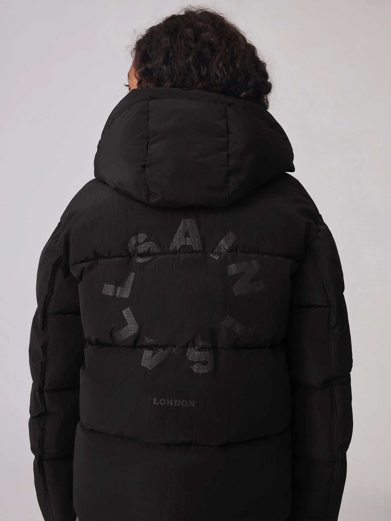 smALLSAINTS Girls Short Padded Coat - Black