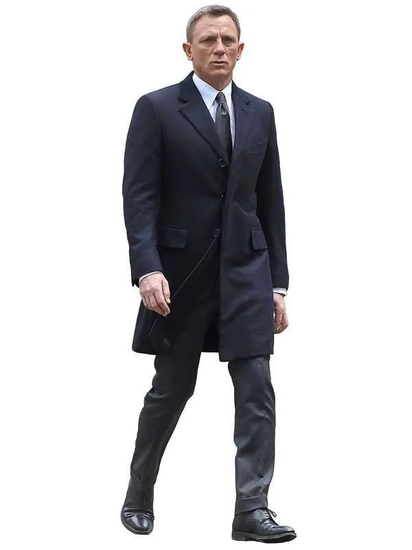 Spectre Navy Blue James Bond Coat