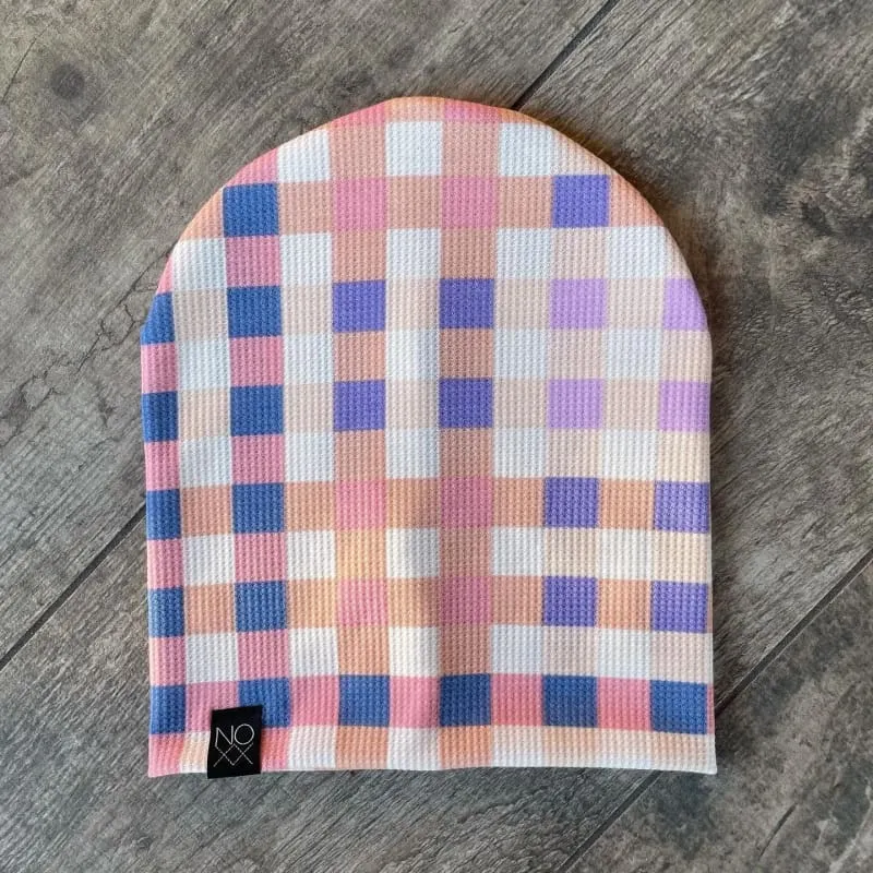 Spring Checkered | Lightweight Thermal Knit Beanie